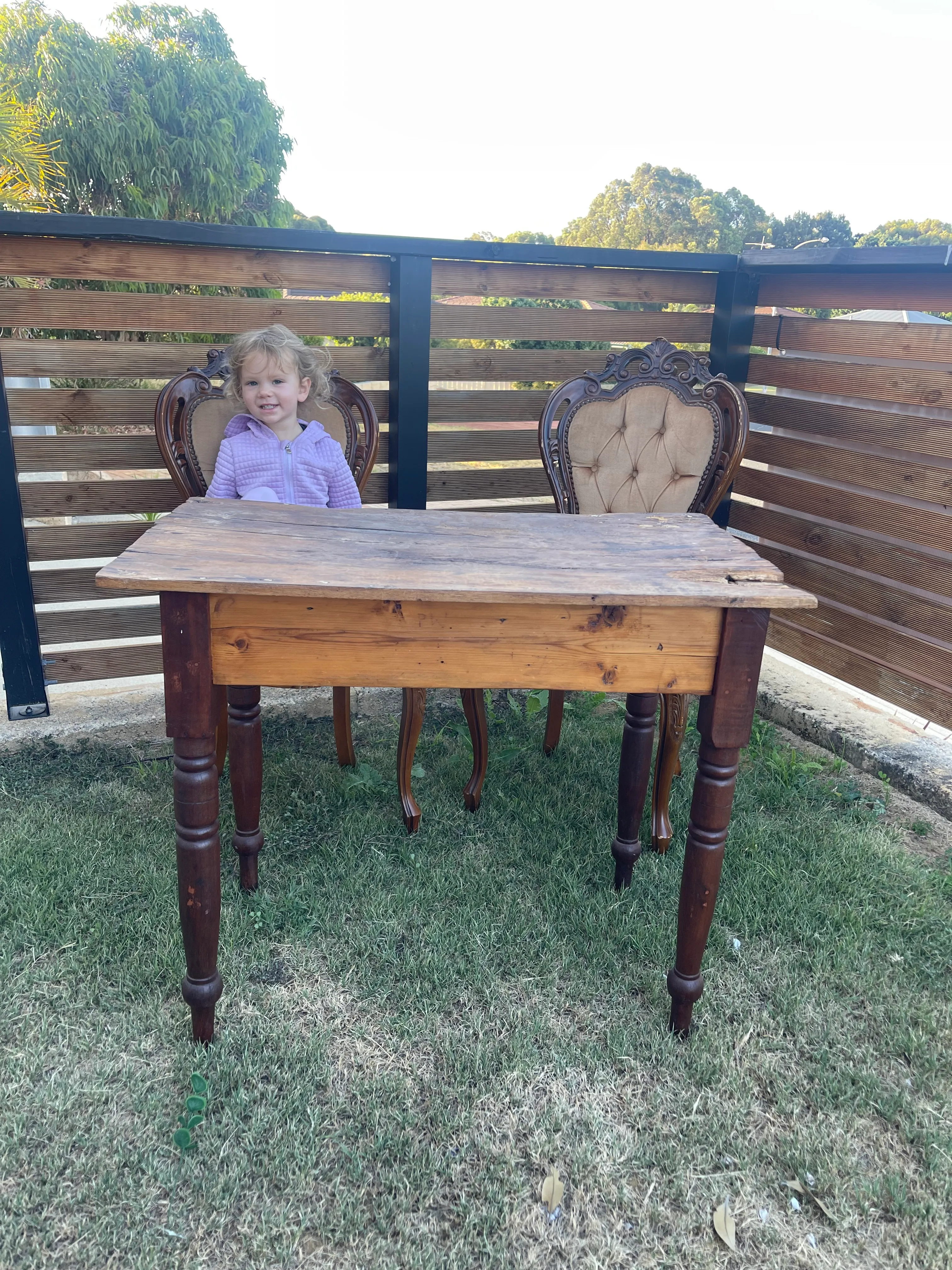 Rustic Wooden Farmhouse style Signing table