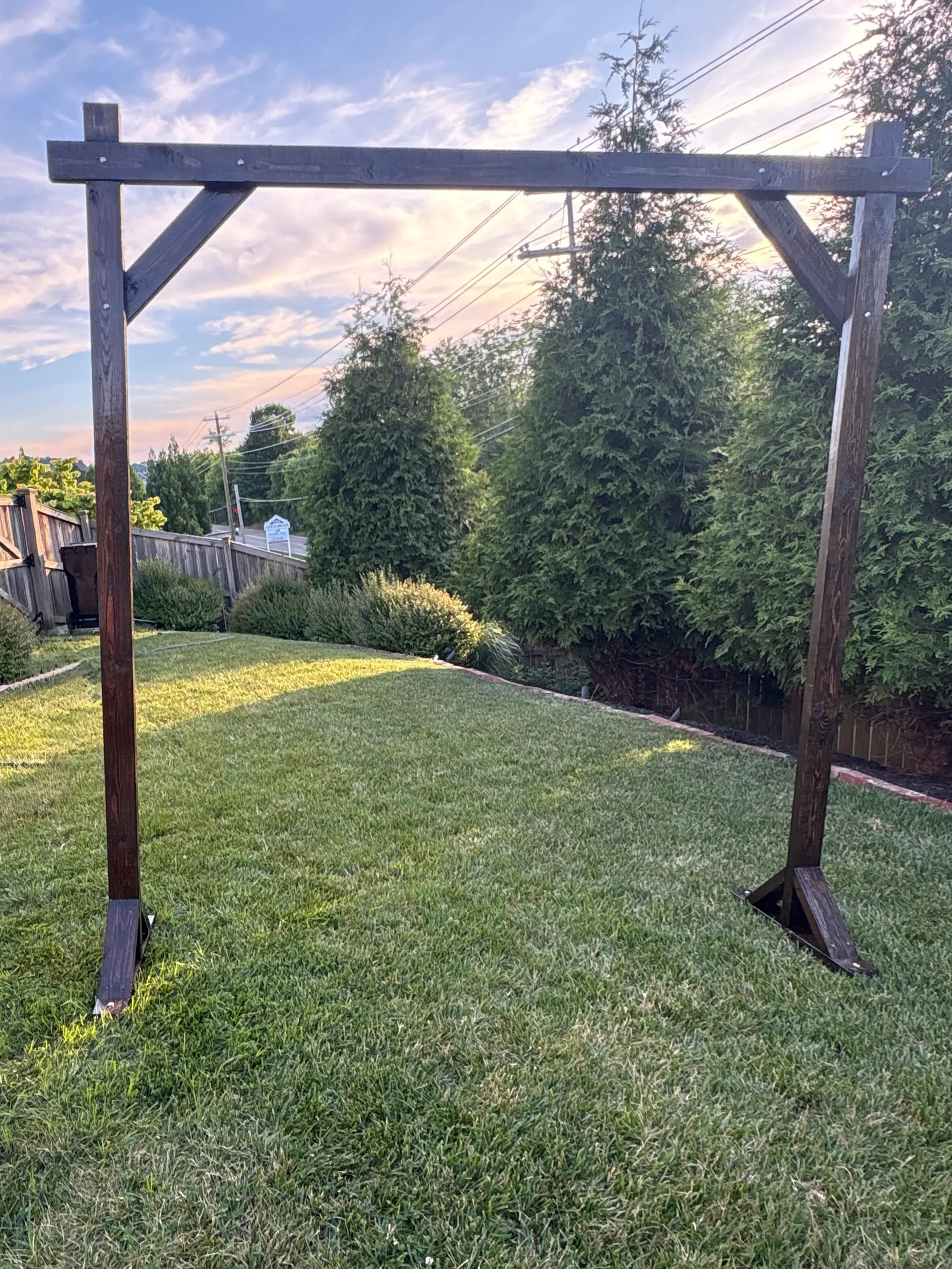 Wooden Rectangle Arch (arch only)