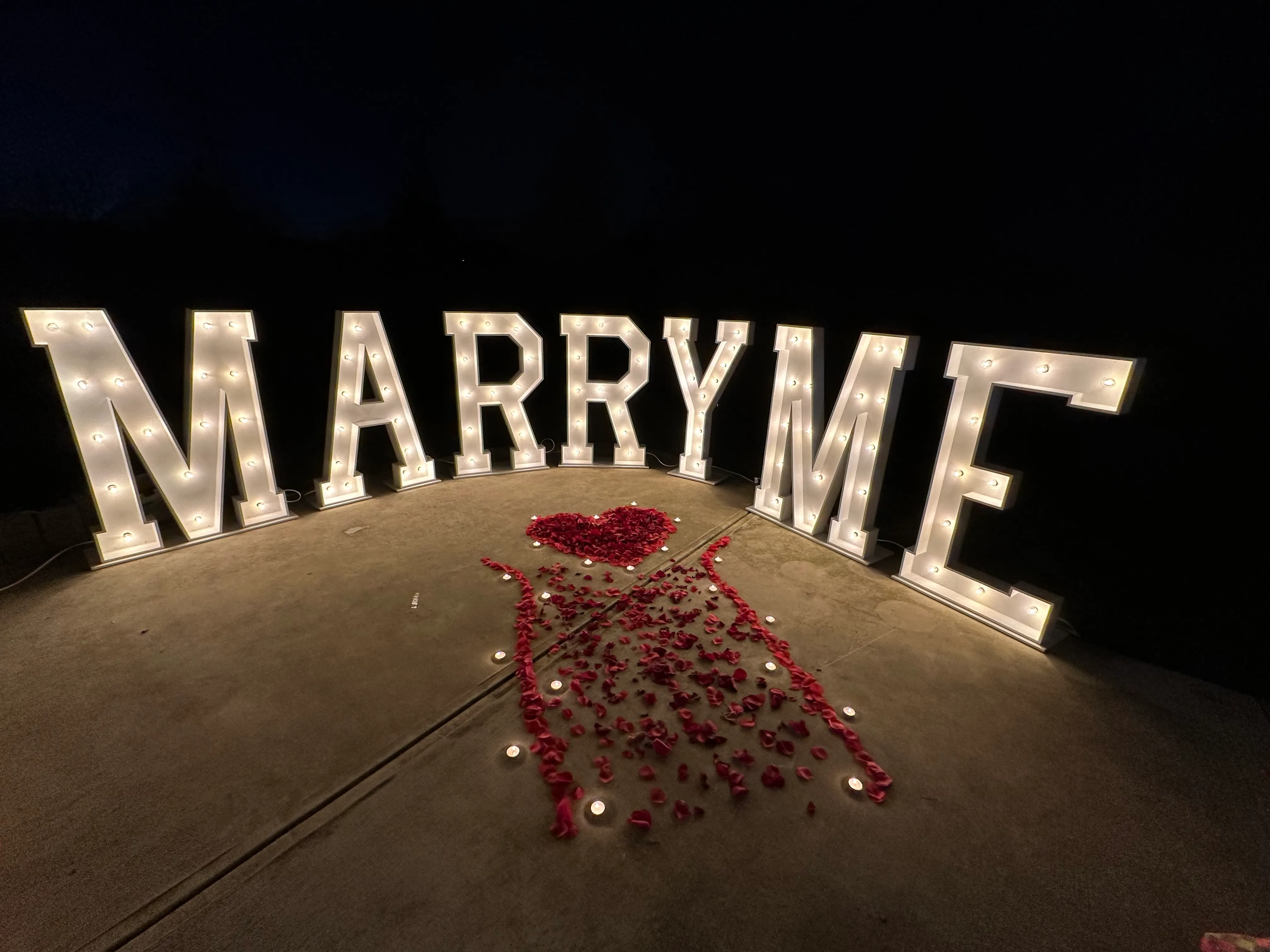 4FT Marry Me Marquee Letter