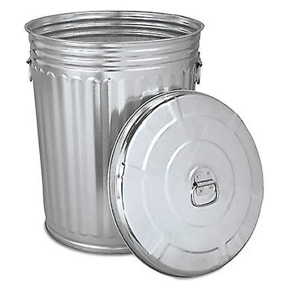 steel trash cans 