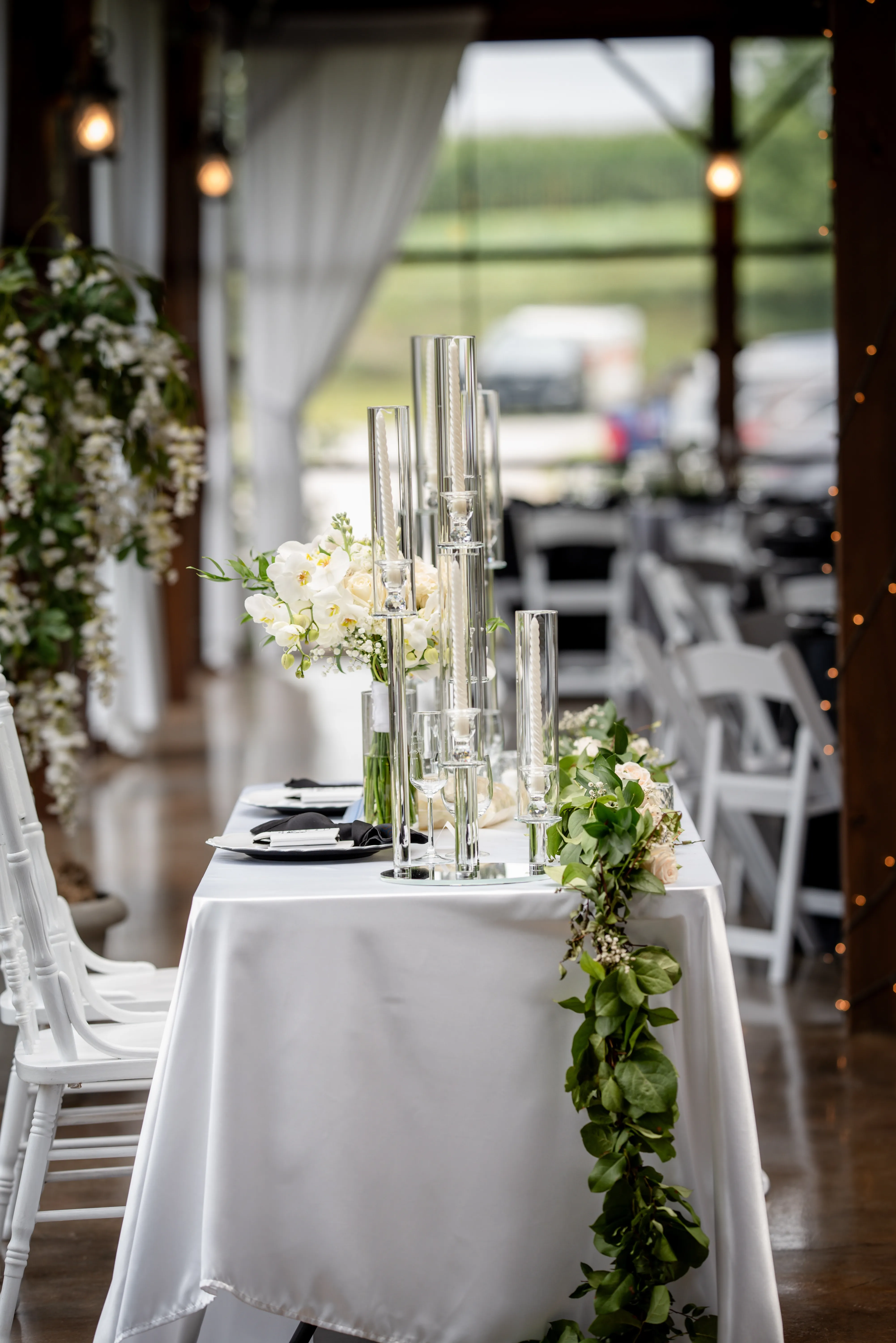 White Satin Tablecloth
