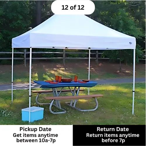 10ft X 10ft White Pop Up Canopy Tent
