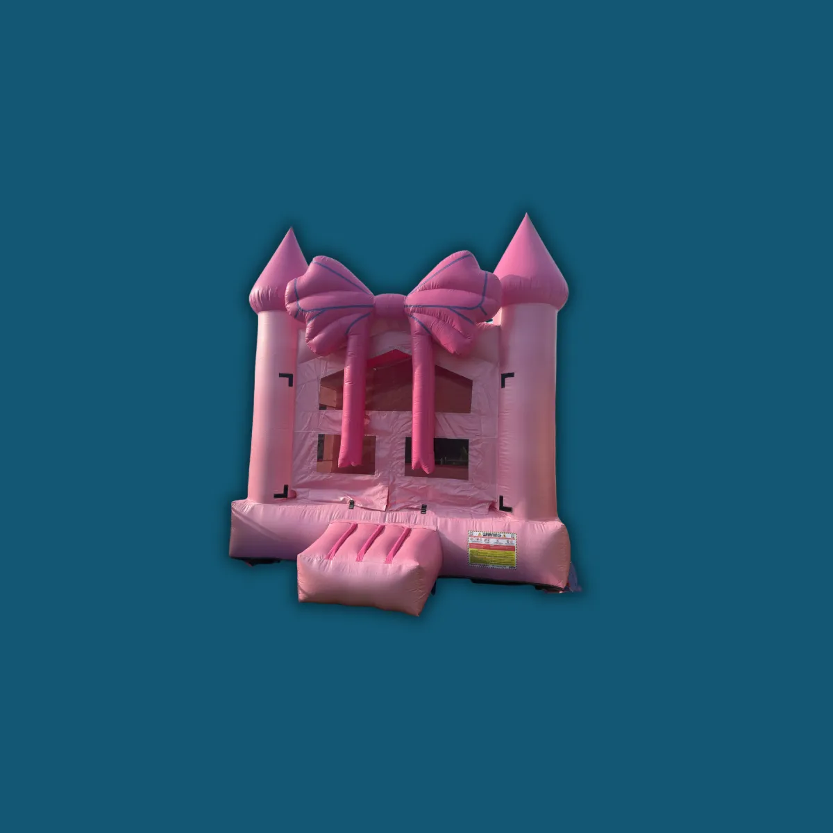 13 By 13 Pink Bow Bounce House