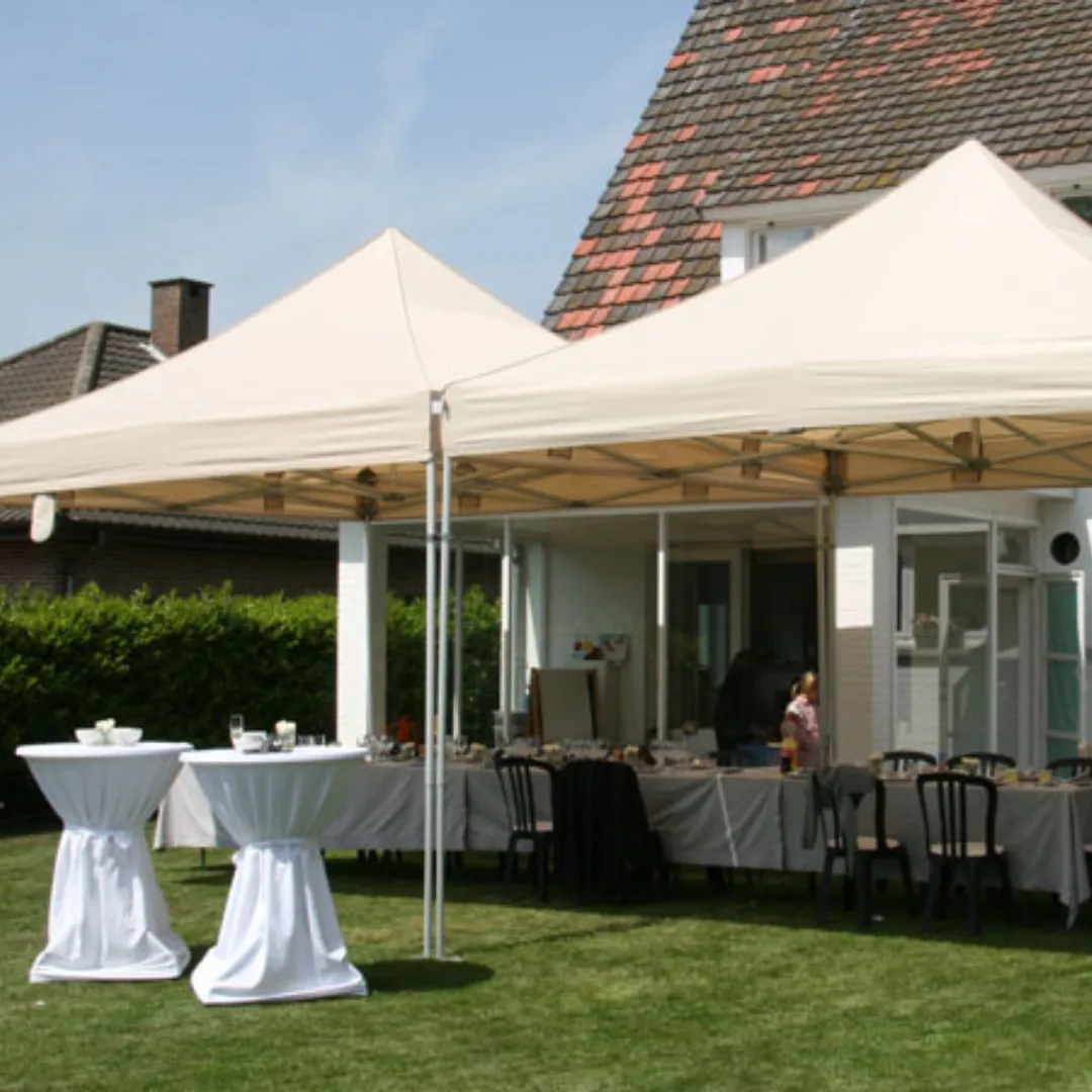 Vouwtent 4x4m | ECRU + 4 gewichten