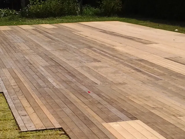 Vloerpanelen gelegd per m² (zonder hulp)