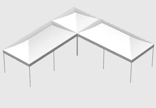 Vouwtent 12X12 L-vorm