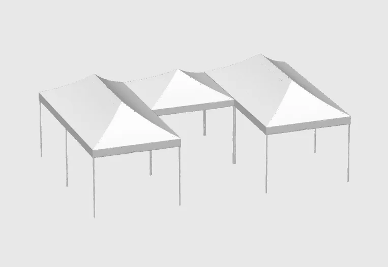 Vouwtent 8X12 U-vorm