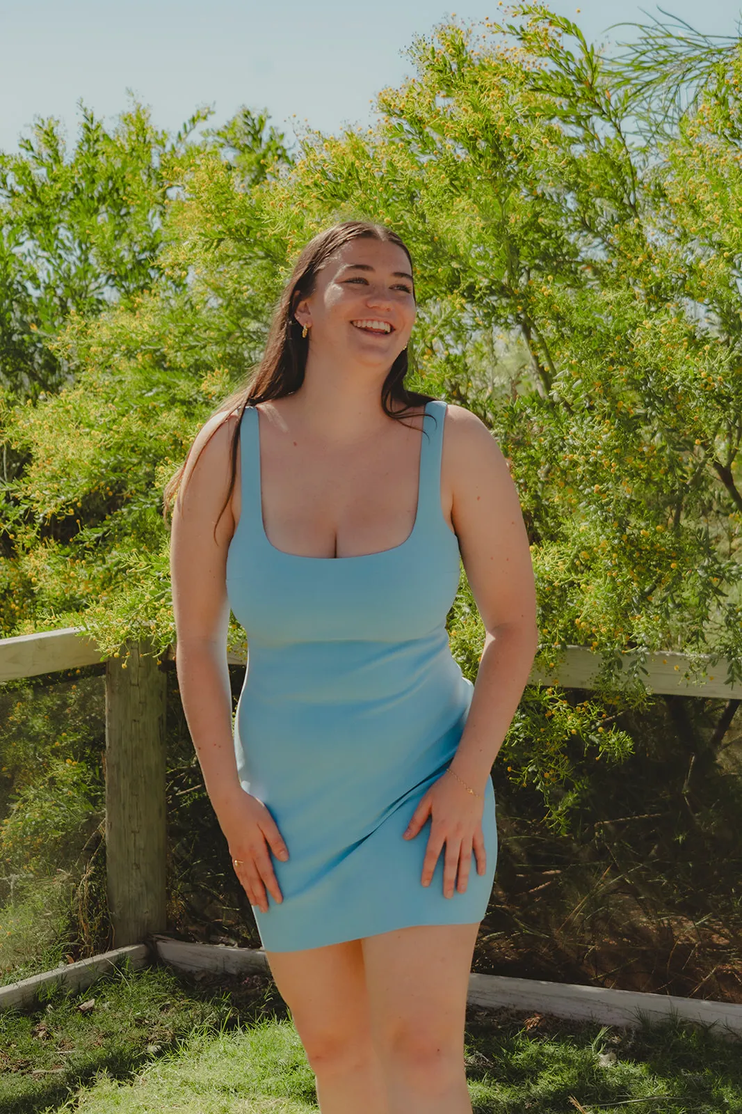 Bec & Bridge Arlette Mini Dress Blue, Size 12