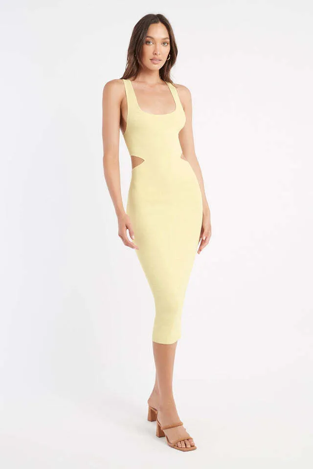 Kookai Malone Cut Out Midi, Size 4