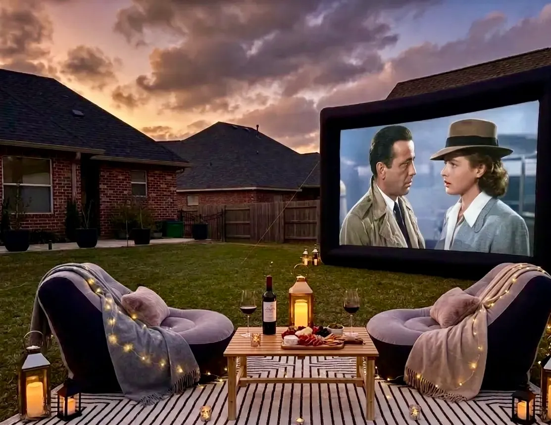 Movie Date night set up