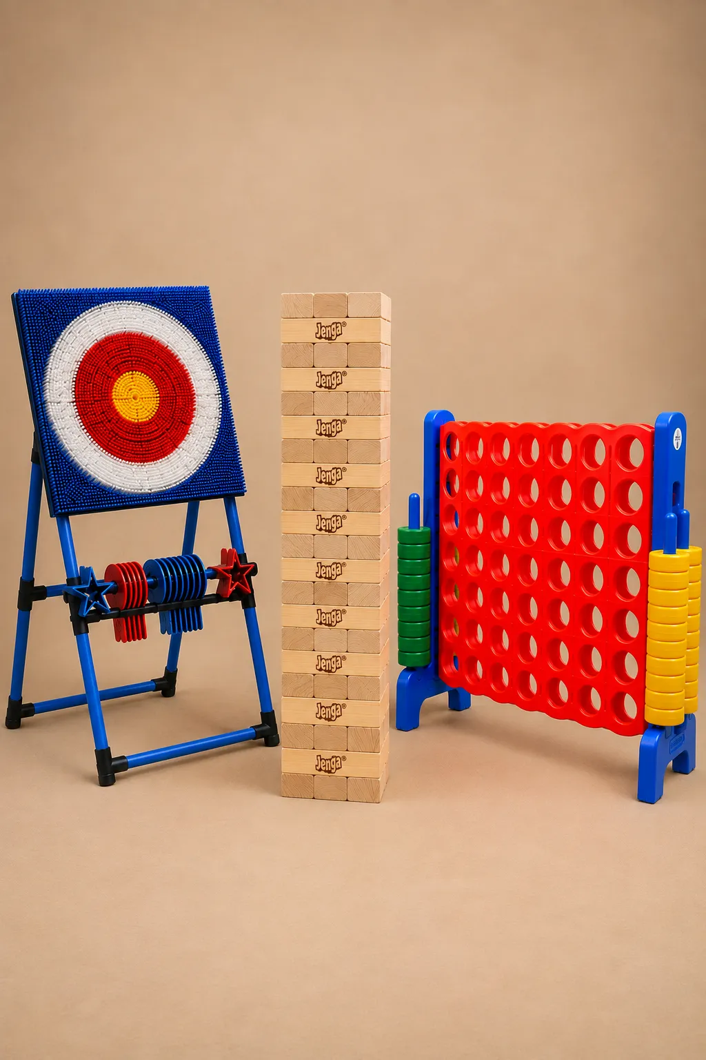 Giant Jenga / Axe Throw / Connect 4