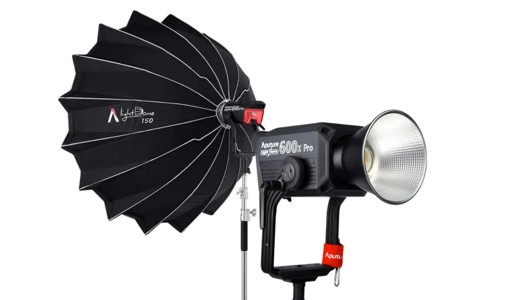 Kit Aputure 600D (Cabeça, Dome 150, Tripé)