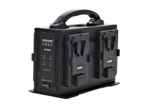 carregador V-mount 4 canais Lux tecnologia