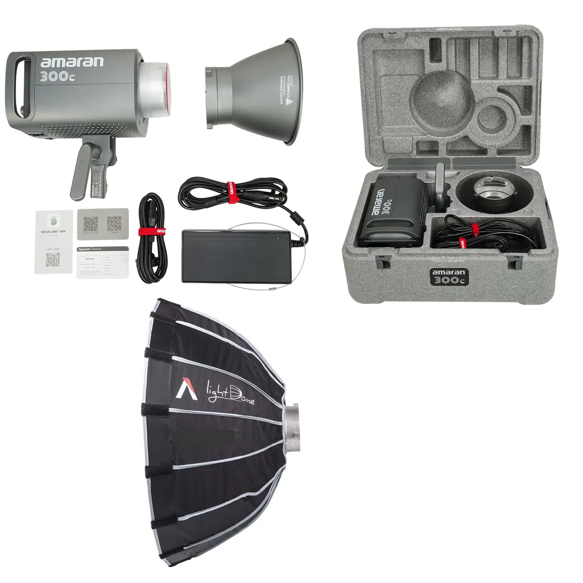 kit Amaran 300C RGB (Dome II e Tripé)