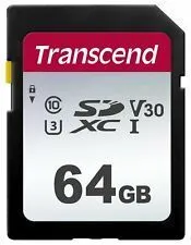 Transcend 64GB SDXC­UHS­1 MEMORY CARD (300X)