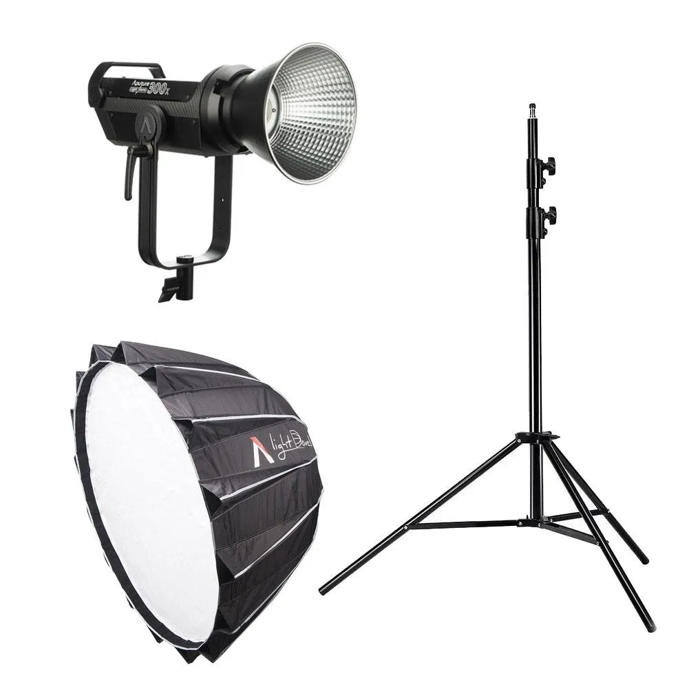 Kit de Luz Aputure 300X com Tripé e Dome