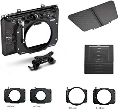 Kit 2O Mattebox Tilta 4x5.65 Carbon Fiber MB-T12 (Clamp on) Lightweight with 4 Adapter Rings