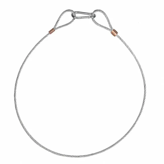 Cabo de aço 5mm com mosquetão capacidade de peso 30kg MC-1302