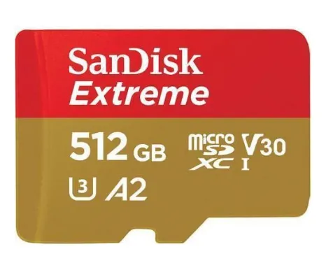 Micro SD Sandisk extreme 512gb V30 U3