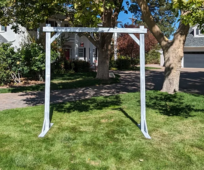 Square Frame Wedding Arch - Whitewash