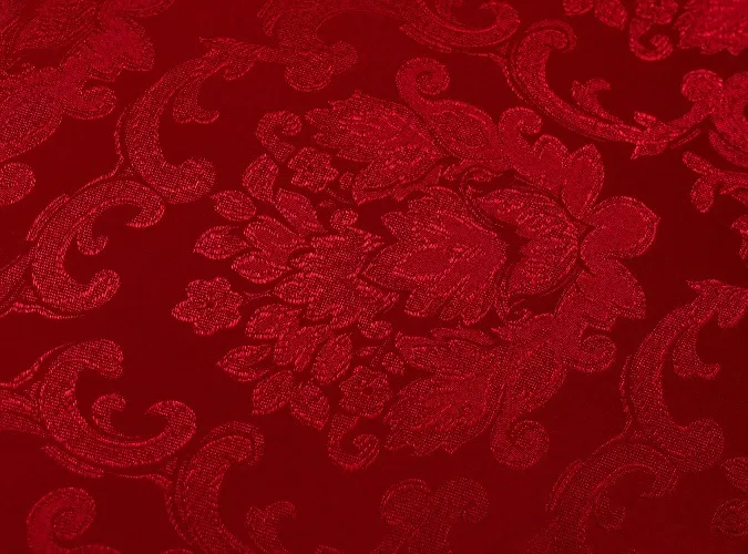 Red Damask Linen