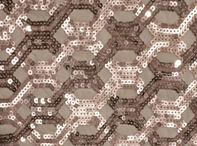 Blush Geometric Sequin Linen