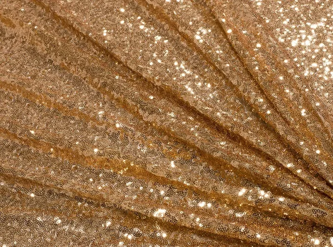 Gold Sequin Linen