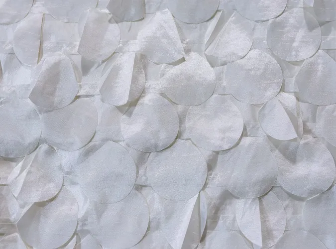 White Petal Taffeta Linen