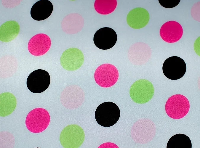 Pink & Lime Polka Dots Linen