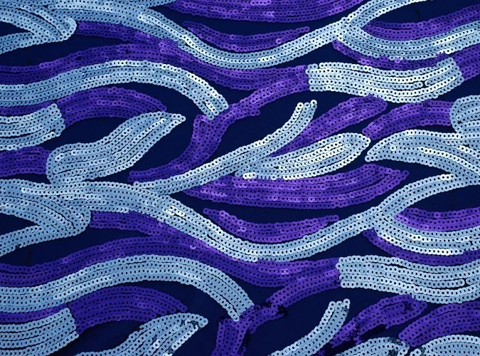 Aquamarine Jazz Sequin Linen