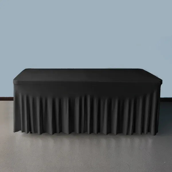 Fitted Table Cover (Black 6' Banquet Table)