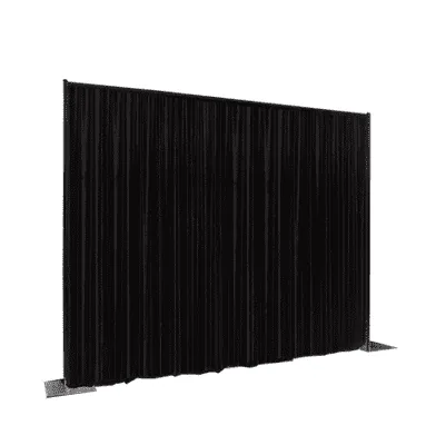 Pipe & Drape / Backdrop Black Velour 12' Tall (price is per linear foot)