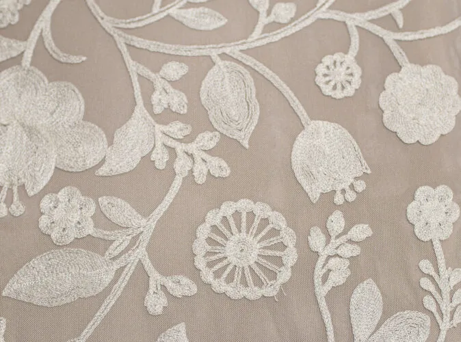 White Garden Lace Linen