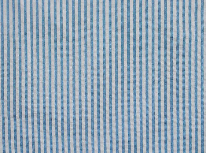 Blue Seersucker Linen