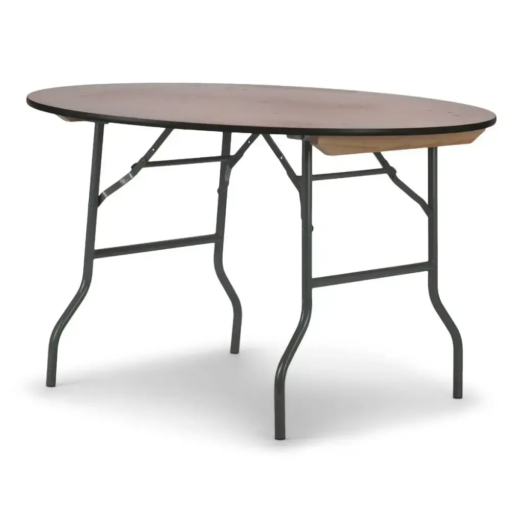 48'' Round European Plywood Folding Table