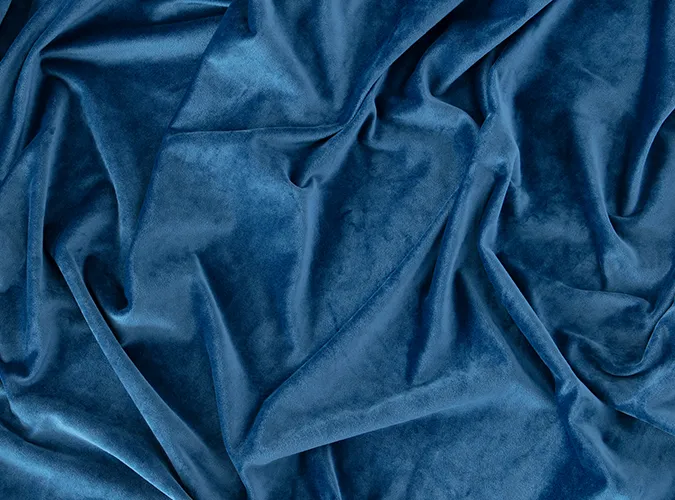 Navy Plush Velvet Linen