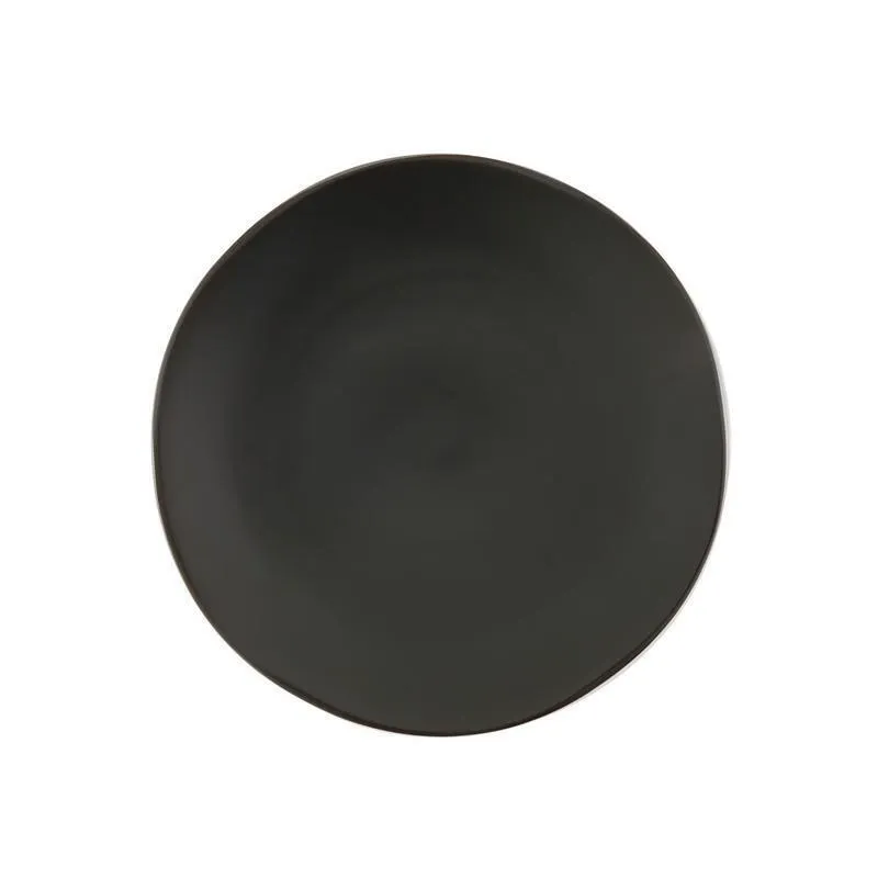 Stoneware Dinner Plate (Charcoal Black)