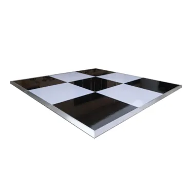 Black & White Dance Floor (4'x4' Sections - Installed)