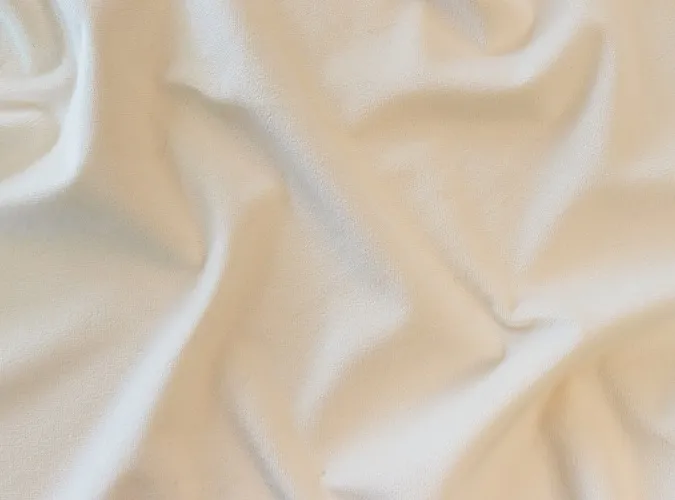 Ivory Plush Velvet Linen