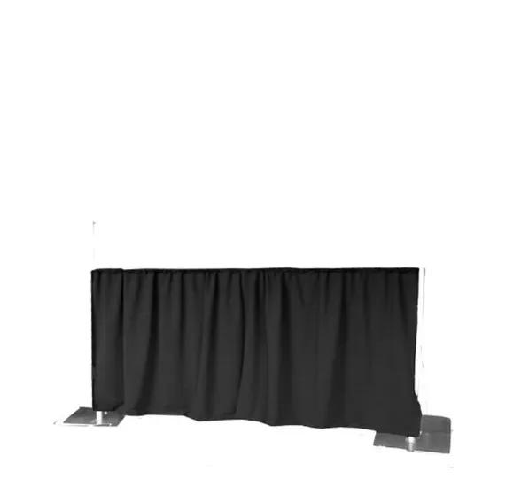 Pipe & Drape Black 3' Tall (per linear foot)