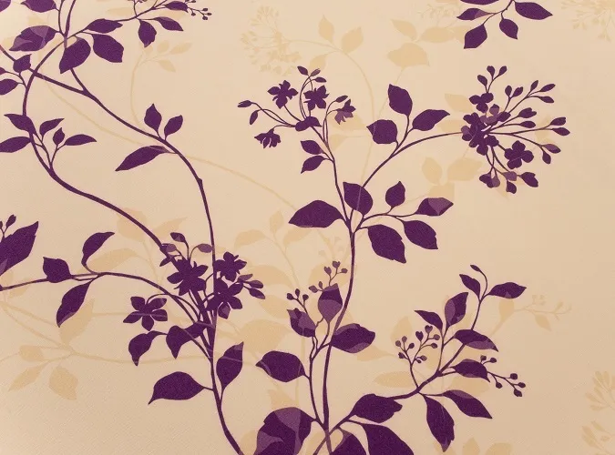 Plum Flora Linen