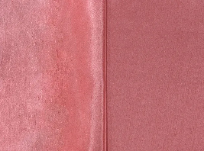 Coral Shantung ~ Reversible Linen