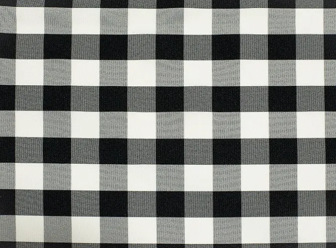 Black Check Linen