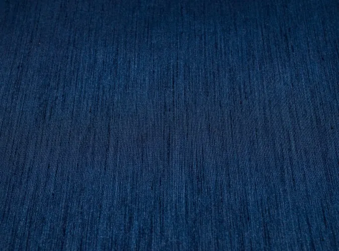 Navy Dupioni Linen