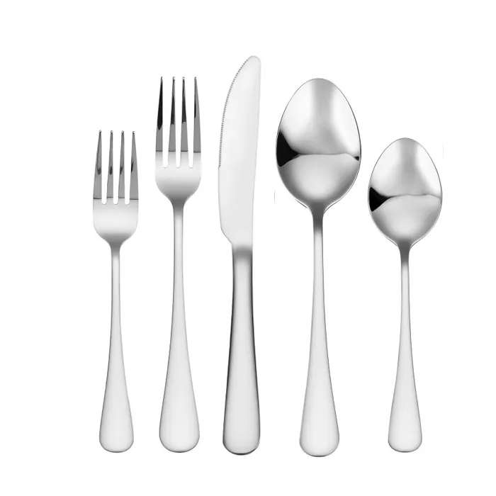 Silver Mirror Flatware Collection (Pack of 10) Select Item...