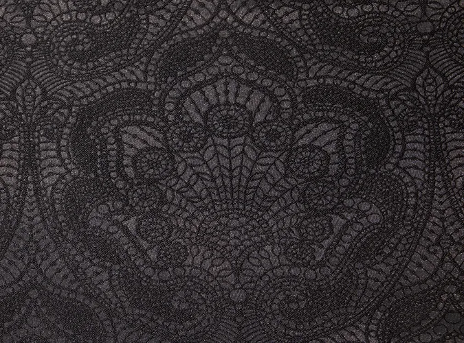 Linen Ebony Merletto