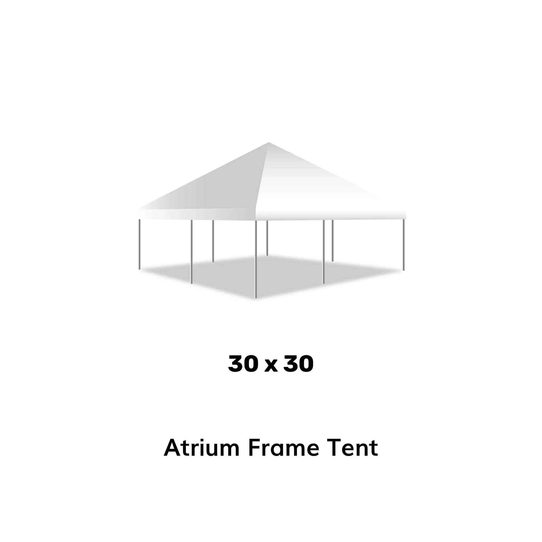 30' x 30' Frame Tent