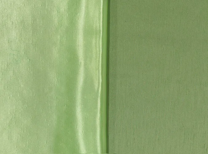 Kiwi Shantung ~ Reversible Linen