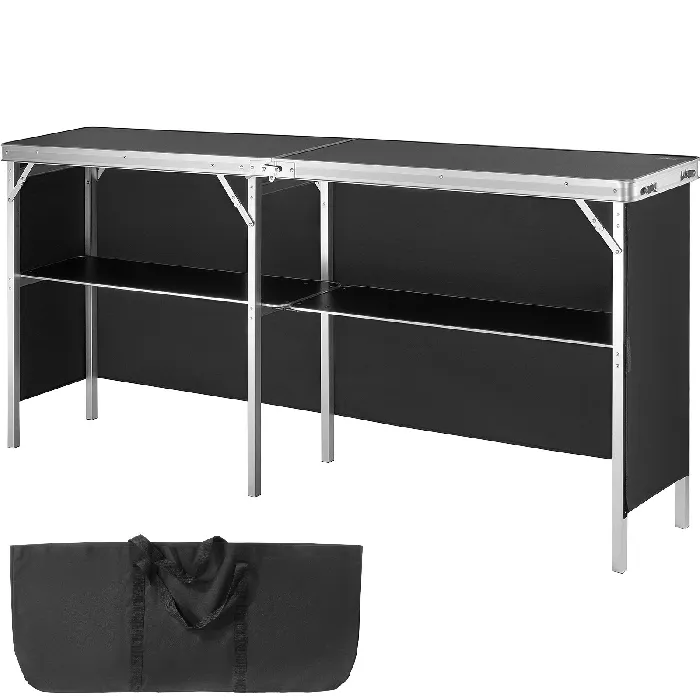 6.5' Foldable Bar Black