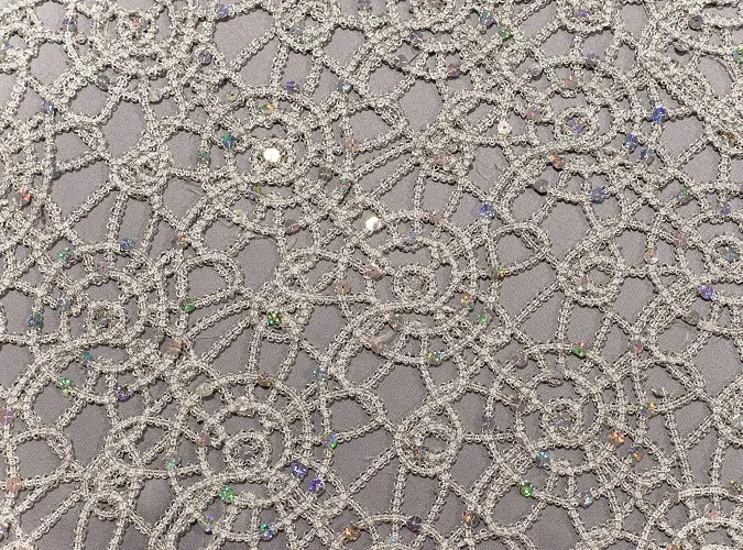 Silver Metallic Lace